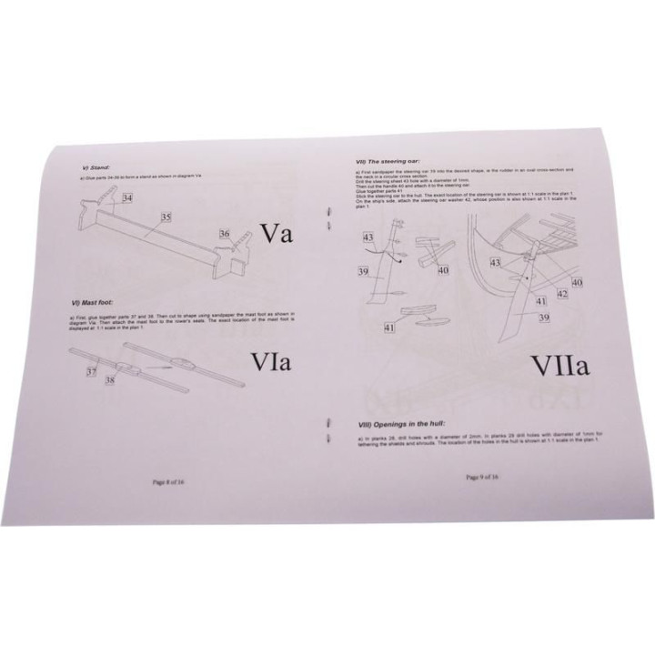Dušek Vikingská prodloužená loď 1:72 kit