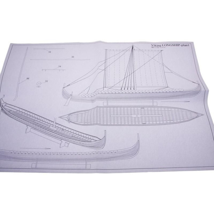 Dušek Vikingská prodloužená loď 1:72 kit