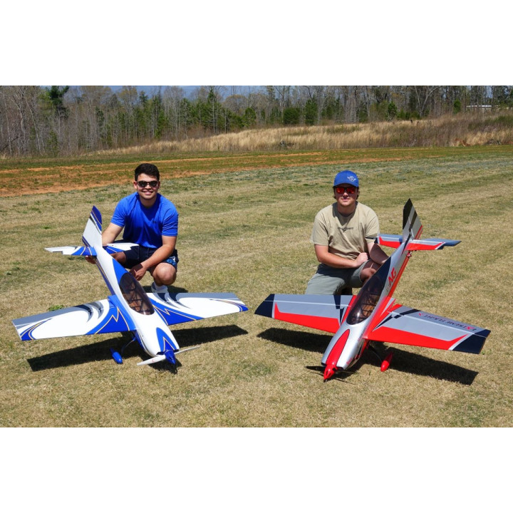 60" Extra NG - Červená/Stříbrná 1,52m