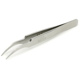 Tamiya HG Angled Tweezers round Tip Steel zahnutá