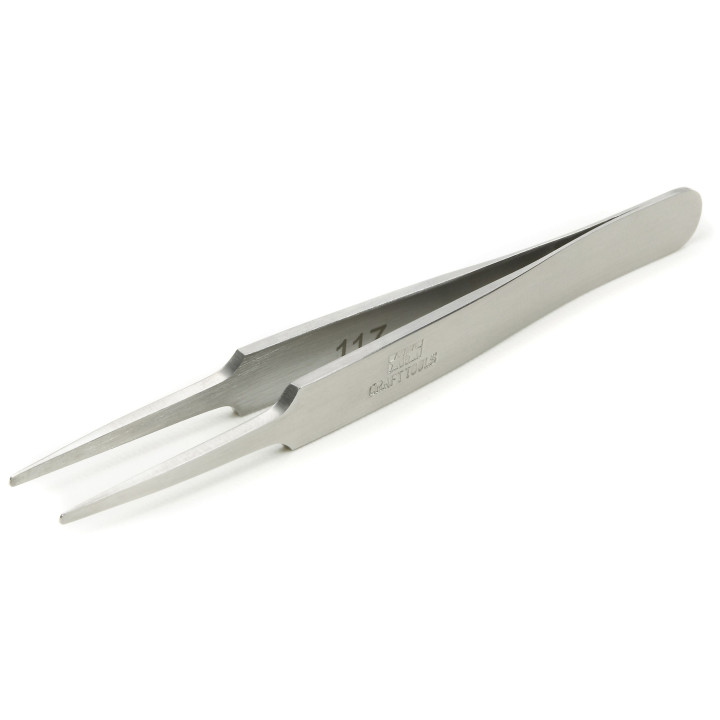 Tamiya HG Strai Tweezers round Tip Steel rovná, okrúhla