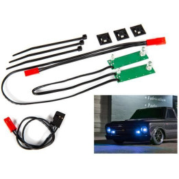 Traxxas LED osvětlení přední kompletní modré