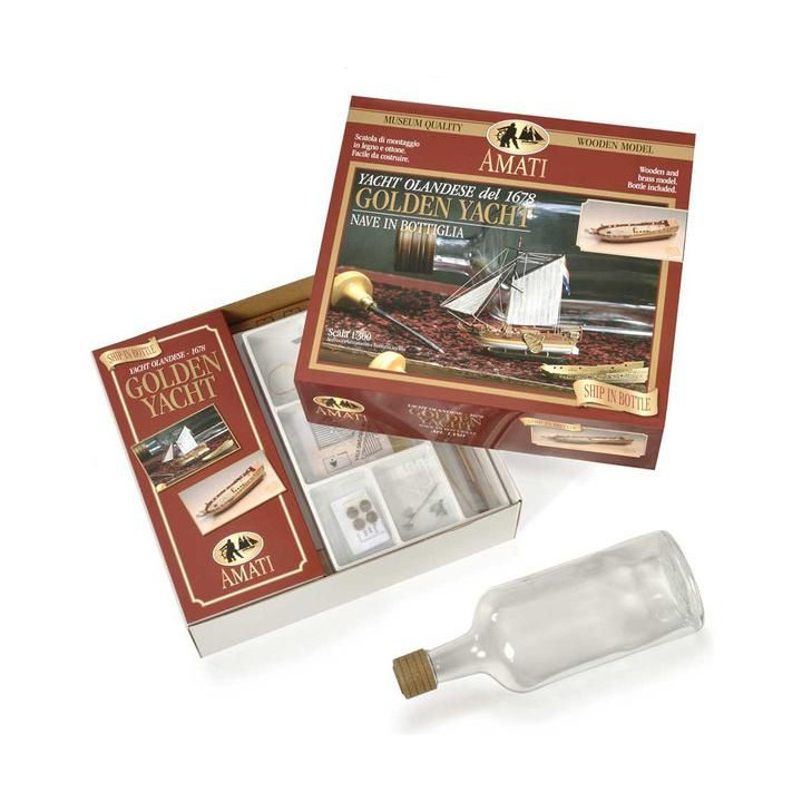 AMATI Golden Yacht 1:300 kit do láhve