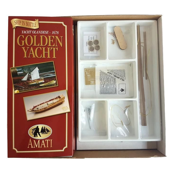 AMATI Golden Yacht 1:300 kit do láhve