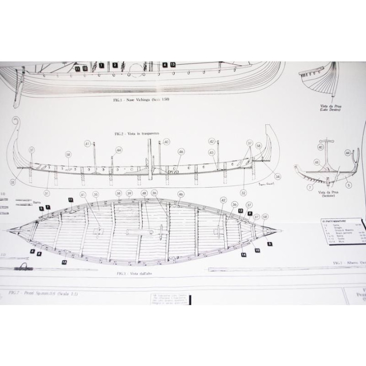 AMATI Oseberg vikingská loď 1:50 kit