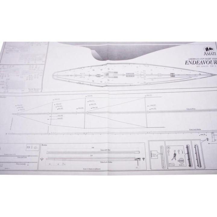 AMATI Endeavour plachetnice 1934 1:80 kit
