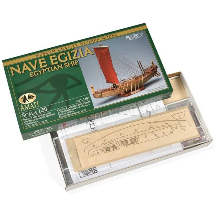 AMATI Navae Egizia egyptská loď 1:50 kit