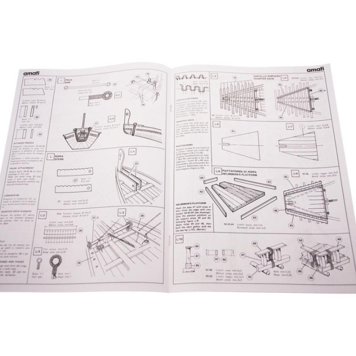 AMATI Navae Egizia egyptská loď 1:50 kit