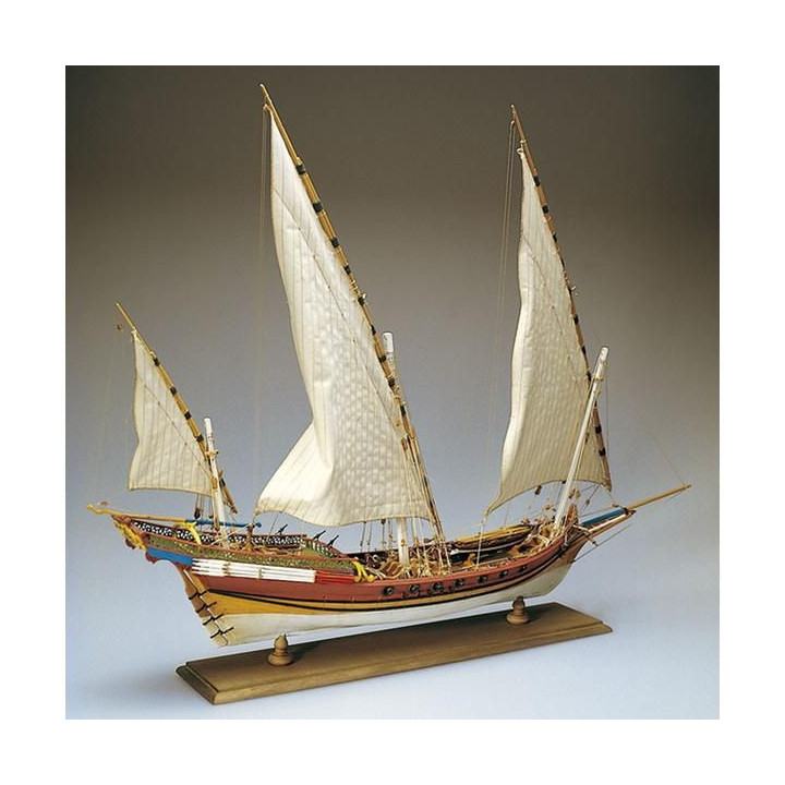 AMATI Sciabecco pirátská loď 1753 1:60 kit