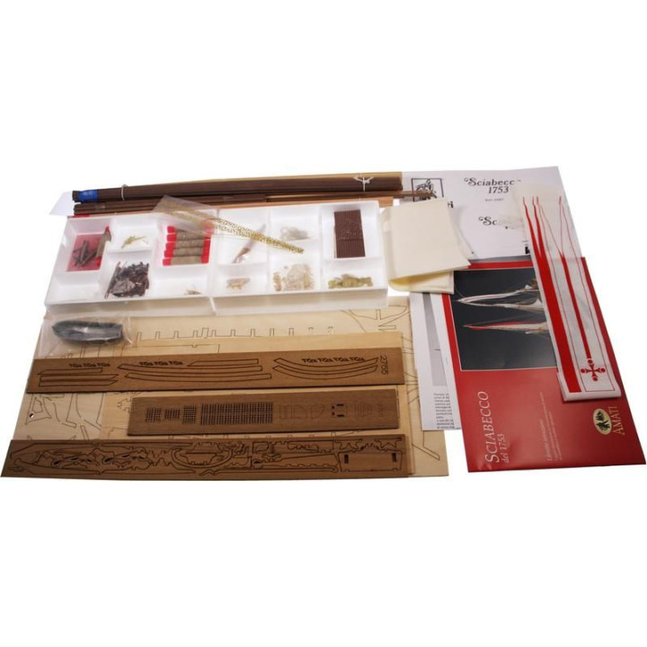 AMATI Sciabecco pirátská loď 1753 1:60 kit