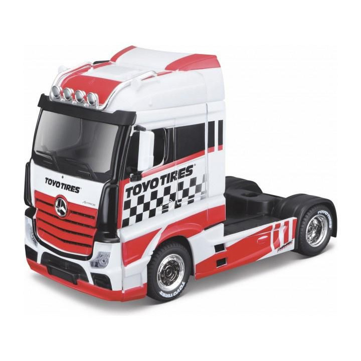 Bburago Mercedes-Benz Actros Gigaspace červený