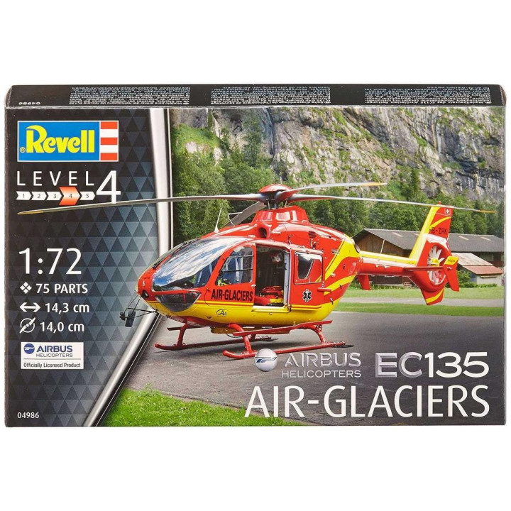 Plastic ModelKit vrtulník 04986 - EC 135 Air Glaciers (1:72)