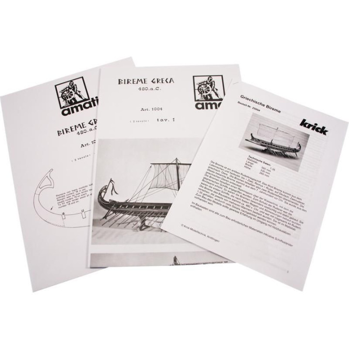 AMATI Řecká Bireme 1:35 kit