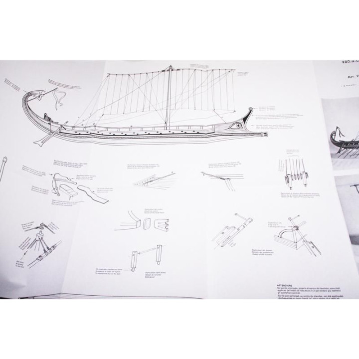 AMATI Řecká Bireme 1:35 kit