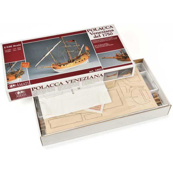AMATI Polacca benátská loď 1750 kit