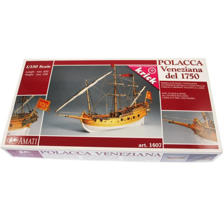 AMATI Polacca benátská loď 1750 kit
