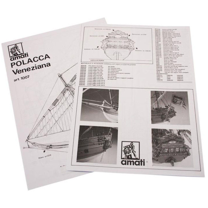AMATI Polacca benátská loď 1750 kit