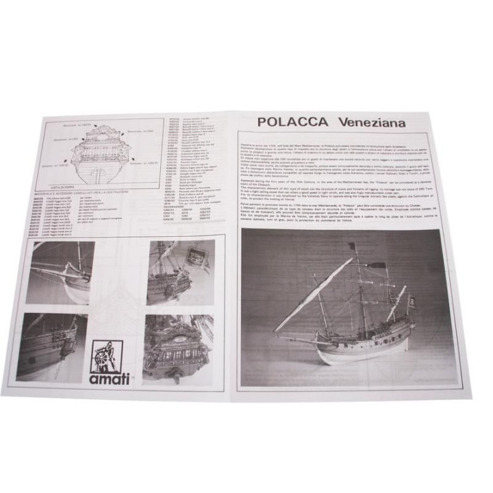 AMATI Polacca benátská loď 1750 kit