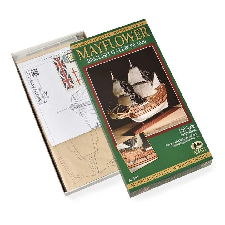 AMATI Mayflower anglická galeóna 1620 1:60 kit