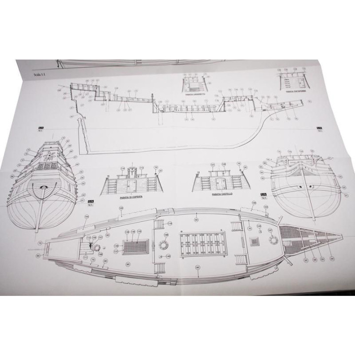 AMATI Mayflower anglická galeóna 1620 1:60 kit