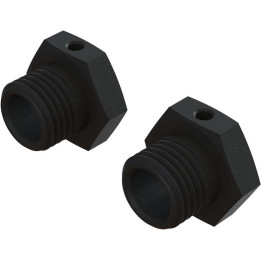 Arrma unašeč hex 17mm, šířka 14.6mm hliník, černý (2)