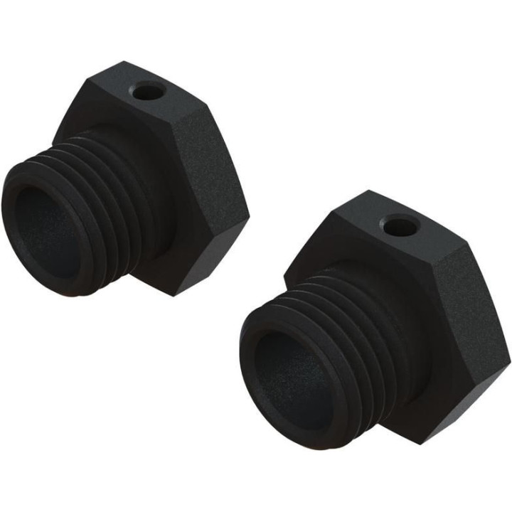 Arrma unašeč hex 17mm, šířka 14.6mm hliník, černý (2)
