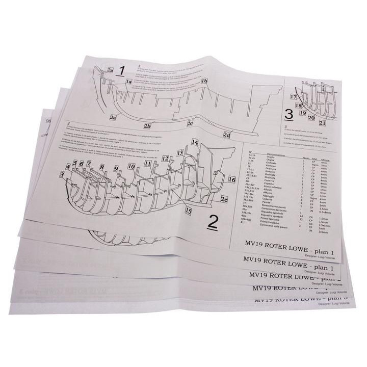 MAMOLI Roter Löwe 1597 1:55 kit