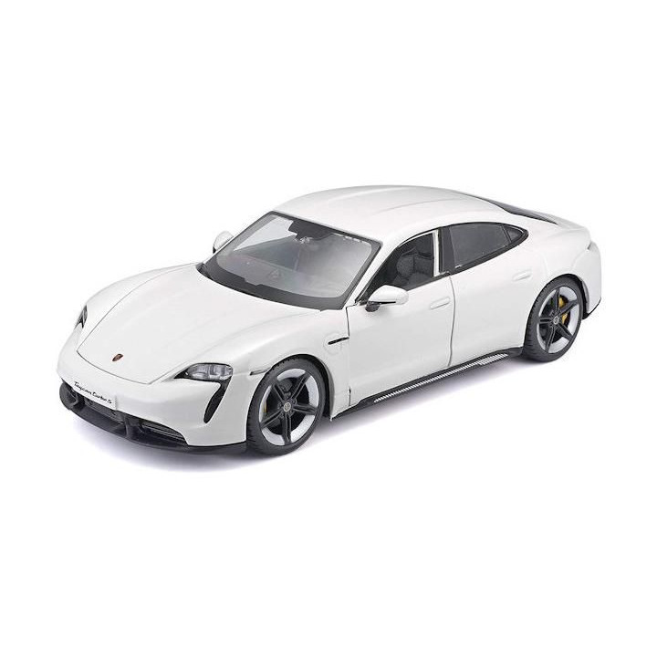 Bburago Porsche Taycan Turbo S 2019 Carrara 1:24 bílá