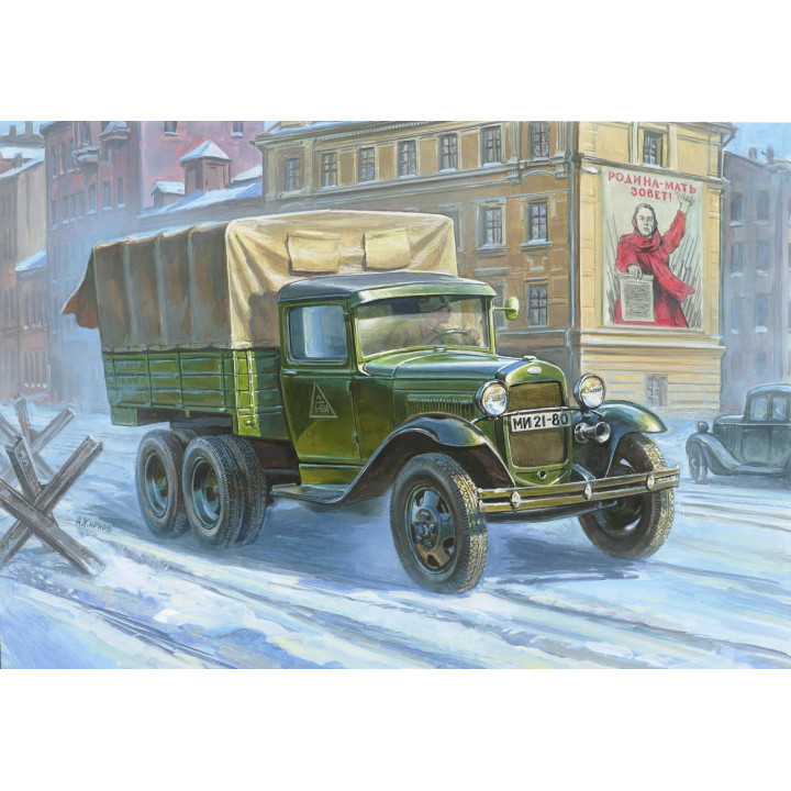 Model Kit military 3547 - GAZ-AAA Soviet Truck (3-axle) (1:35)