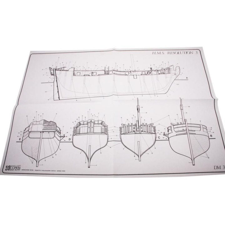 COREL H.M.S. Resolution 1700 1:50 kit