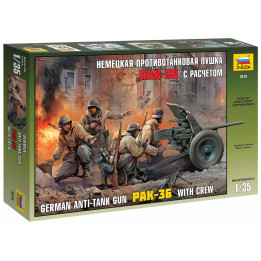 Model Kit figurky 3610 - PAK-36 with Crew (1:35)