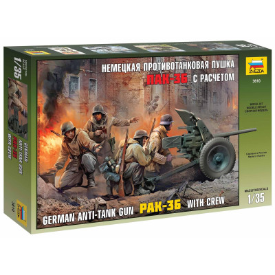 Model Kit figurky 3610 - PAK-36 with Crew (1:35)