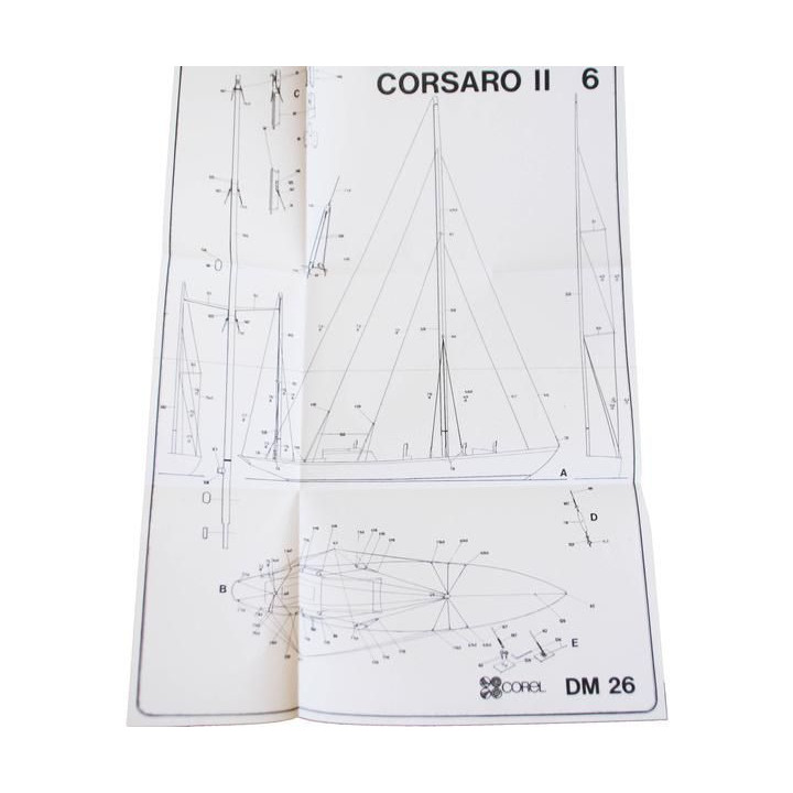 COREL Corsaro II plachetnice 1:24 kit