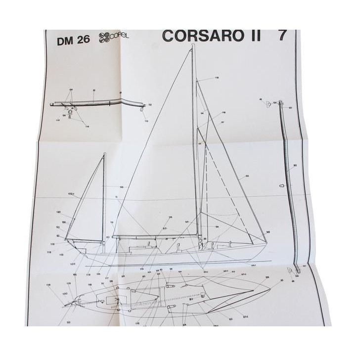 COREL Corsaro II plachetnice 1:24 kit
