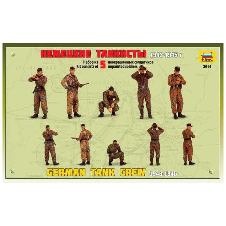 Model Kit figurky 3614 - German Tank Crew (1943-1945) (1:35)