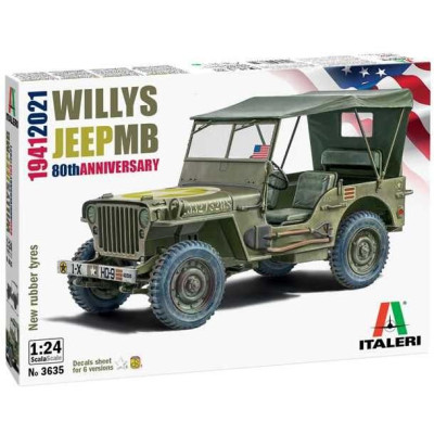 Model Kit auto 3635 - Willys Jeep MB (1:24)