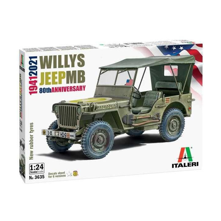 Model Kit auto 3635 - Willys Jeep MB (1:24)