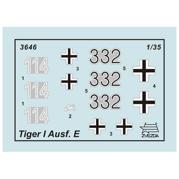 Model Kit tank 3646 - Tiger I Early (Kursk) (1:35)