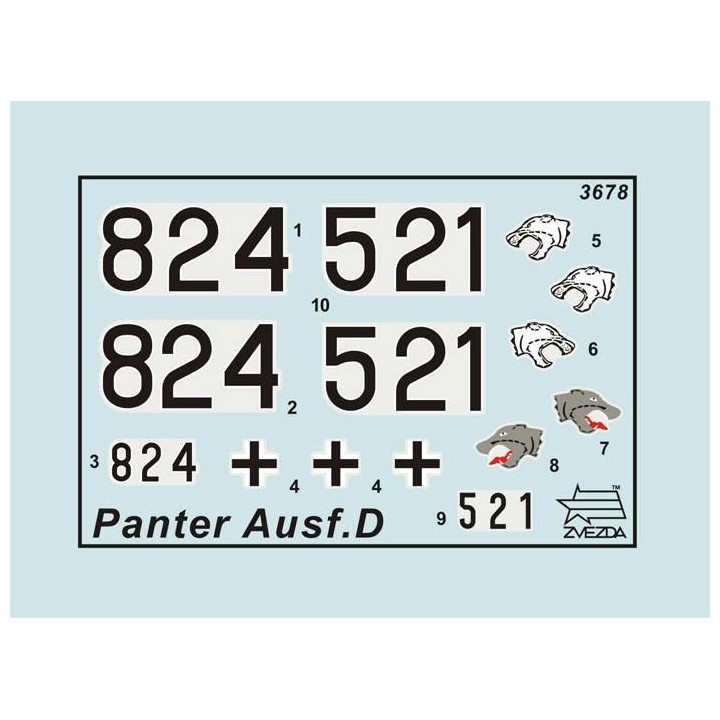 Model Kit tank 3678 - Panther Ausf.D (1:35)