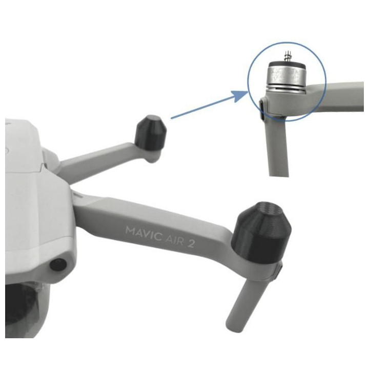MAVIC AIR 2/2S - Ochranný kryt motorů (4ks) (černá)