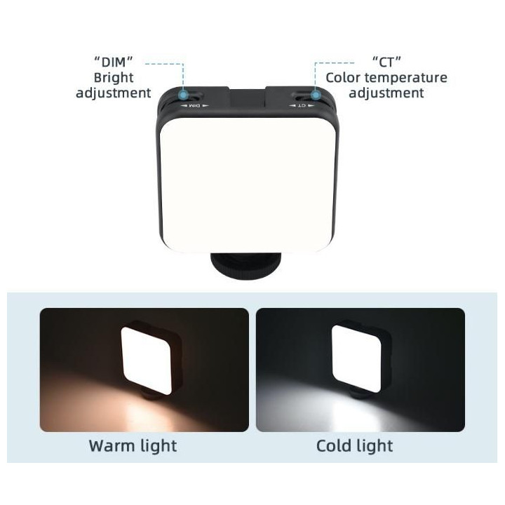 LED Fill Light for Tablets / Smartphones (Type 2)(With Battery)