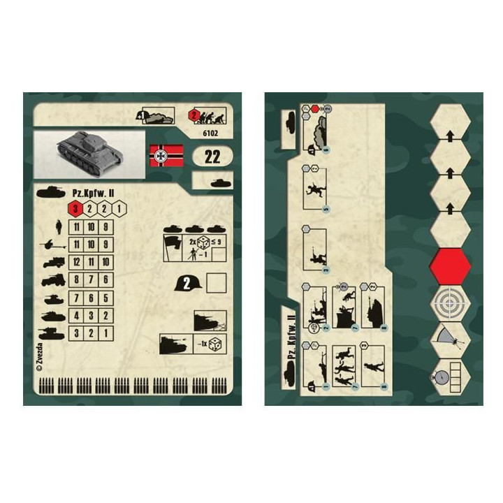 Wargames (WWII) tank 6102 - German Panzer II (1:100)