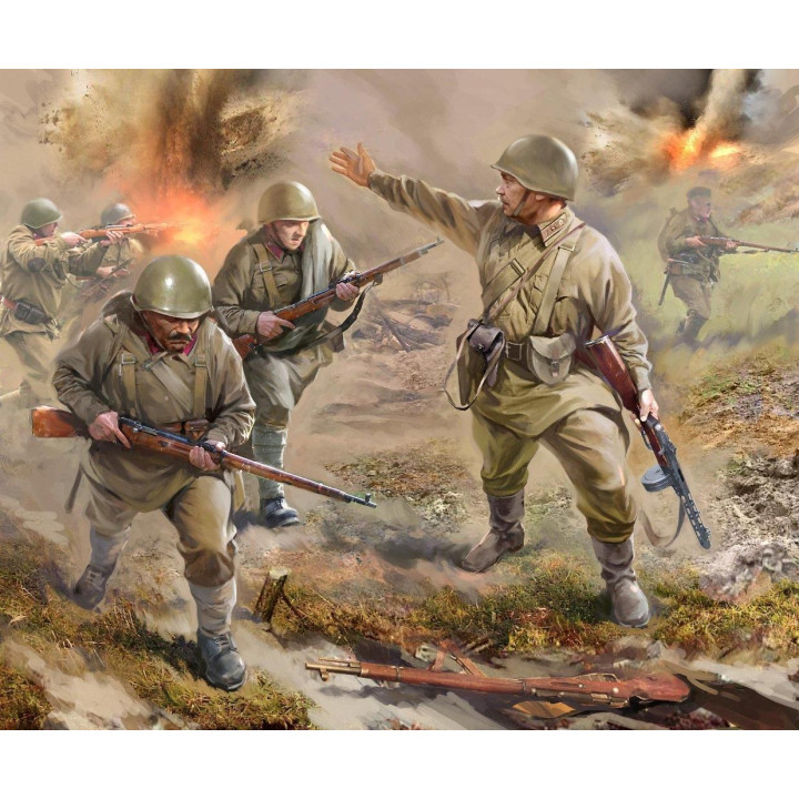 Wargames (WWII) figurky 6103 - Soviet Infantry 1941 (1:72)