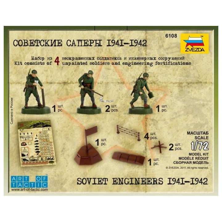 Wargames (WWII) figurky 6108 - Soviet Engineers WWII (1:72)