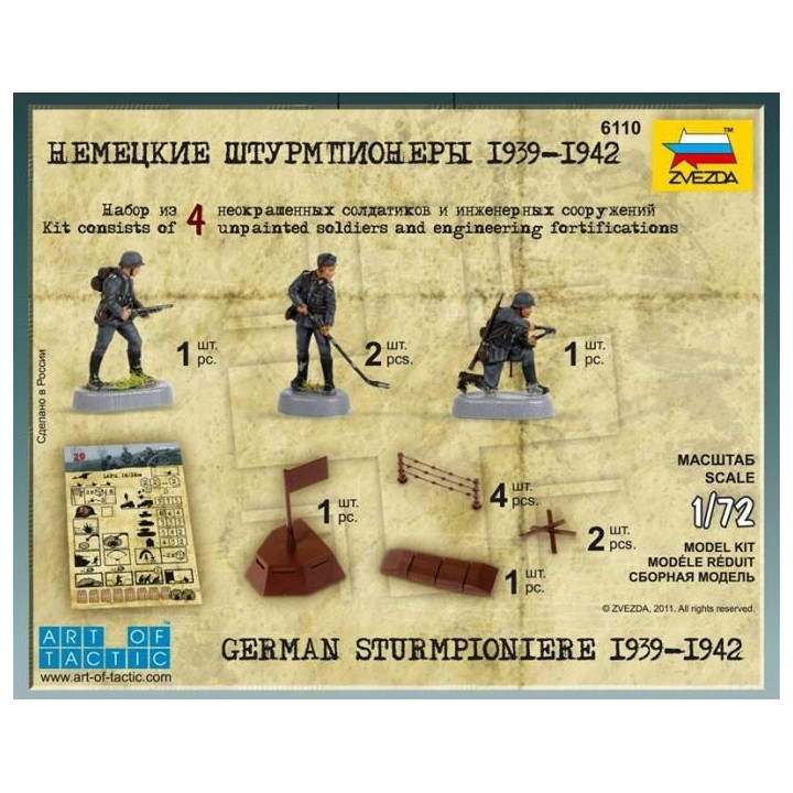 Wargames (WWII) figurky 6110 - German Sturmpioniere (1:72)