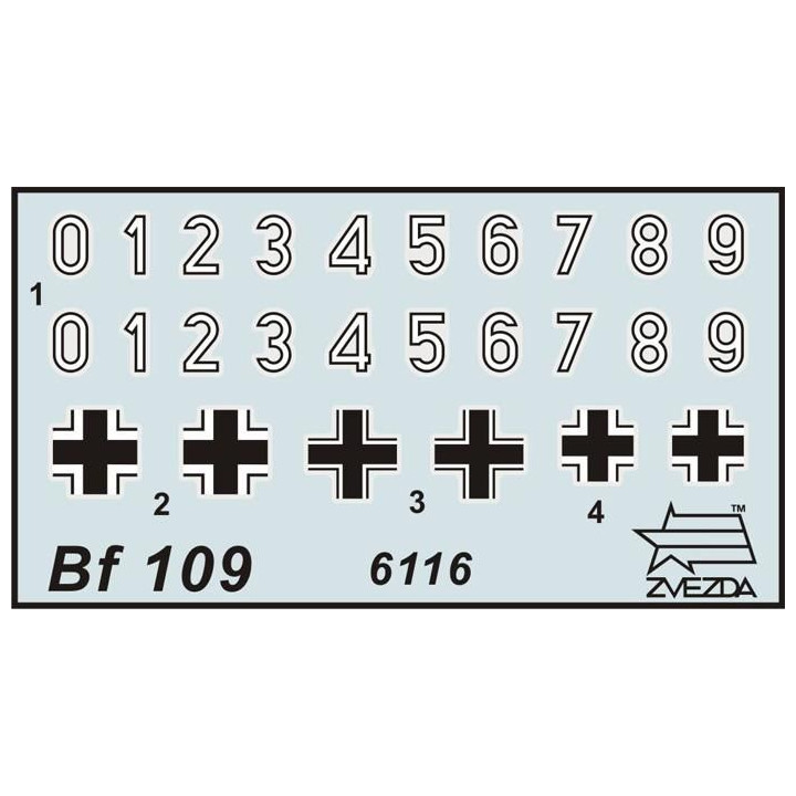 Wargames (WWII) letadlo 6116 - Messerschmitt Bf 109F-2 (1:144)