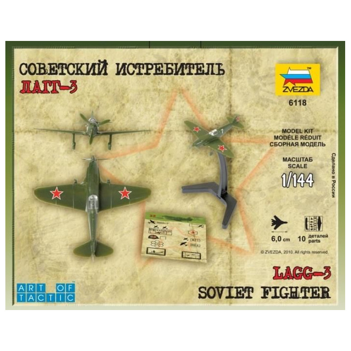 Wargames (WWII) letadlo 6118 - Soviet Fighter LaGG-3 (1:144)
