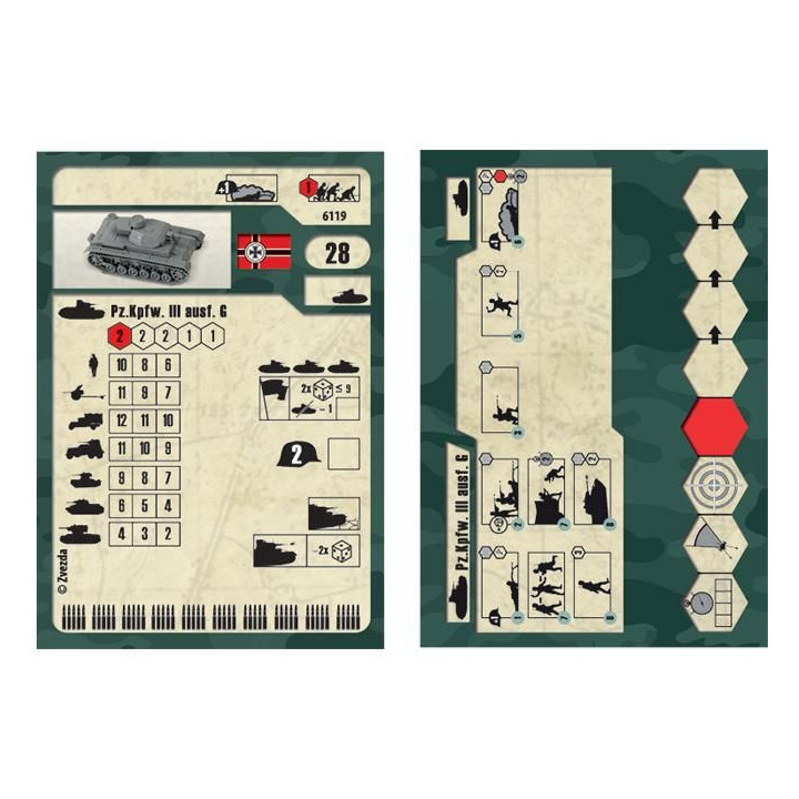 Wargames (WWII) tank 6119 - German Tank Panzer III (1:100)