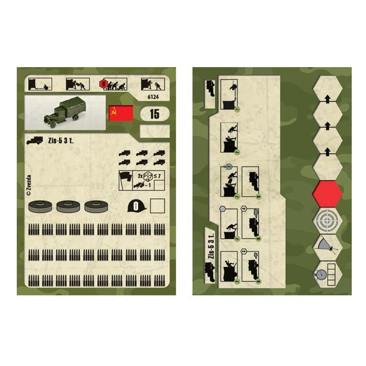 Wargames (WWII) military 6124 - Soviet Truck ZIS-5 (1:100)