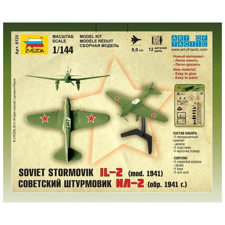 Wargames (WWII) letadlo 6125 - Ilyushin IL-2 Stormovik (1:144)
